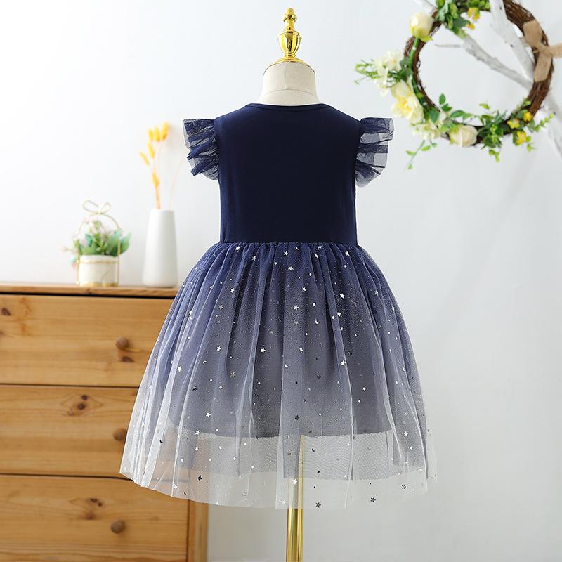 Product Introduction of Girls' short-sleeved Unicorn Dress - kid's Lolita skirt Korean version of Dream Children's Princess dress 12