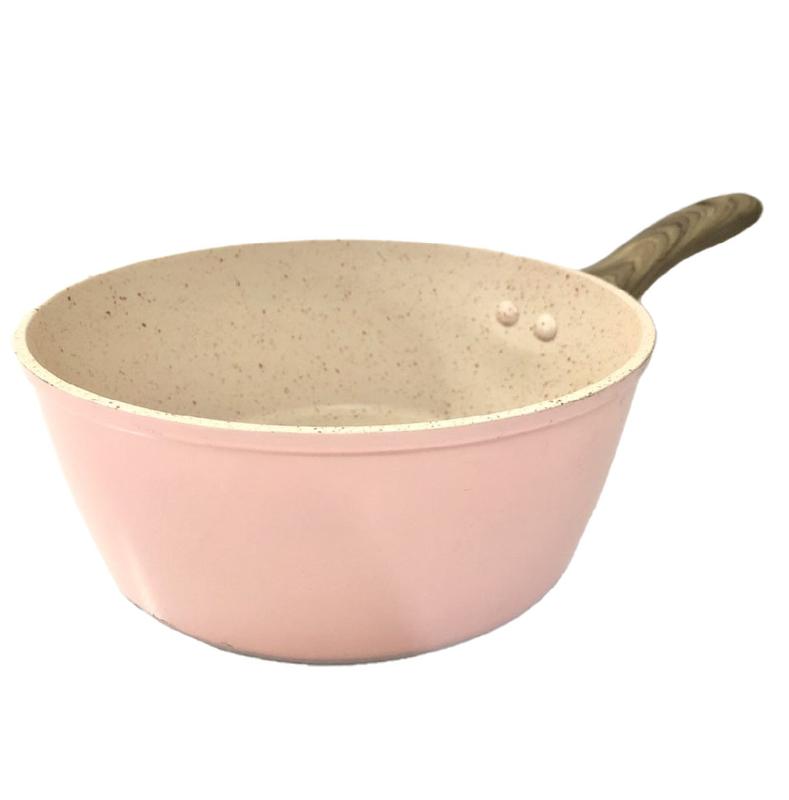 Chảo chống dính sâu lòng 16cm NỒI , CHẢO , NẤU CHO BÉ , NỒI NHỎ , NỒI ĐÁ HOA CƯƠNG