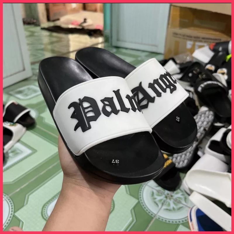 dép quai ngang nam nữ angel 2 màu đen , đen trắng 2023 DéP Slipper Dép Lê Đế Bằng