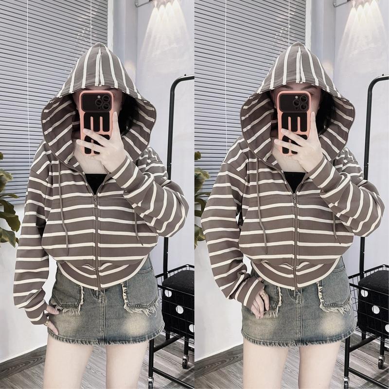 BST Áo Khoác sọc, 6 túi, chất mát, áo khoác đi nắng, by HFshop 5