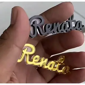 costume bross nama Bros Hitam Pink Emas