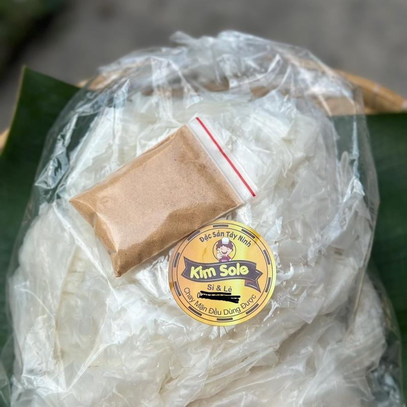  Bánh tráng rìa dẻo phơi sương  1Kg  tặng kèm muối sặc nhuyễn  bảo quản ngăn đá tủ lạnh  