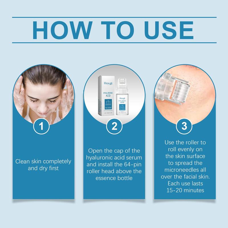 Product Introduction of Hyaluronic Acid Face Serum, Moisturizing & Nourishing Facial Essence, Hydrating Facial Serum, Face Serum for Women & Men 5