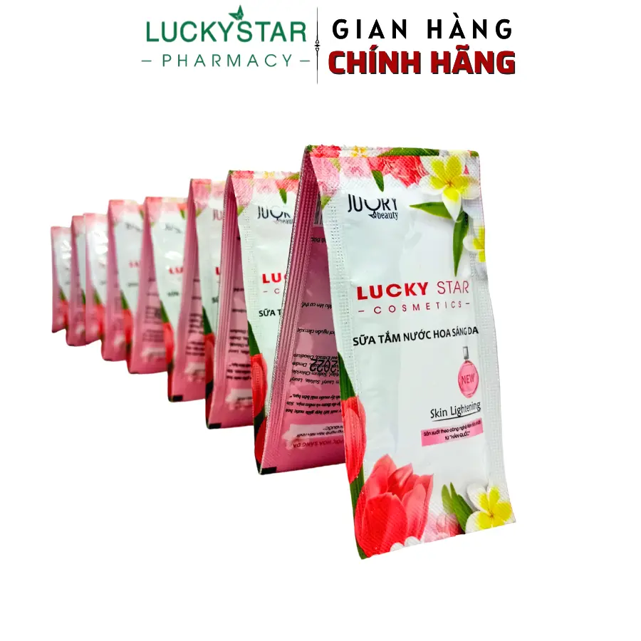[ 2 Gói ] Sữa Tắm Nước Hoa LUCKY STAR - ( 12ml ) Nữ Women