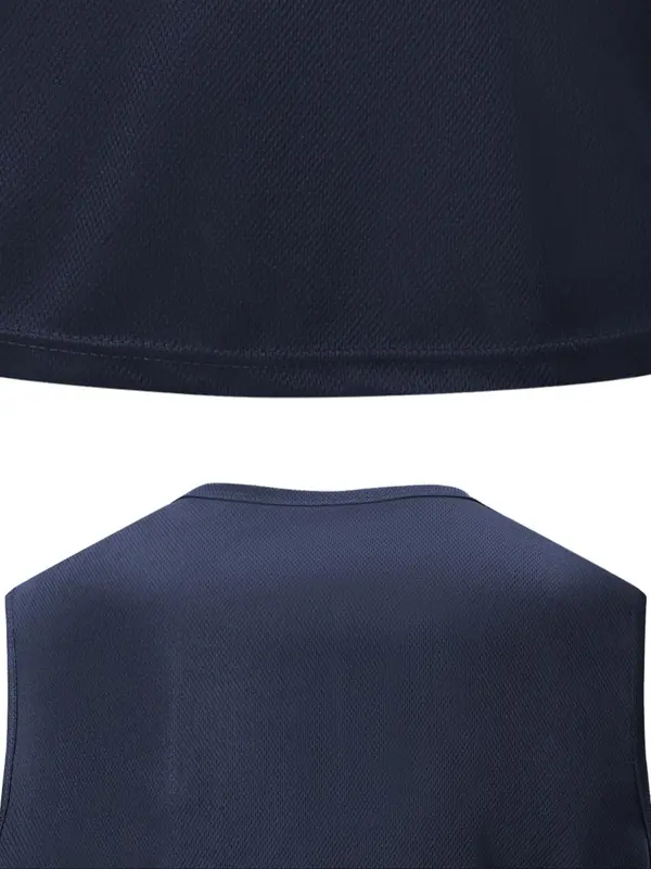 Men's Solid Color Sports Singlet, Breathable Quick Drying Sports Vest, Men's Sportswear Clothing for Indoor Outdoor Wear 3