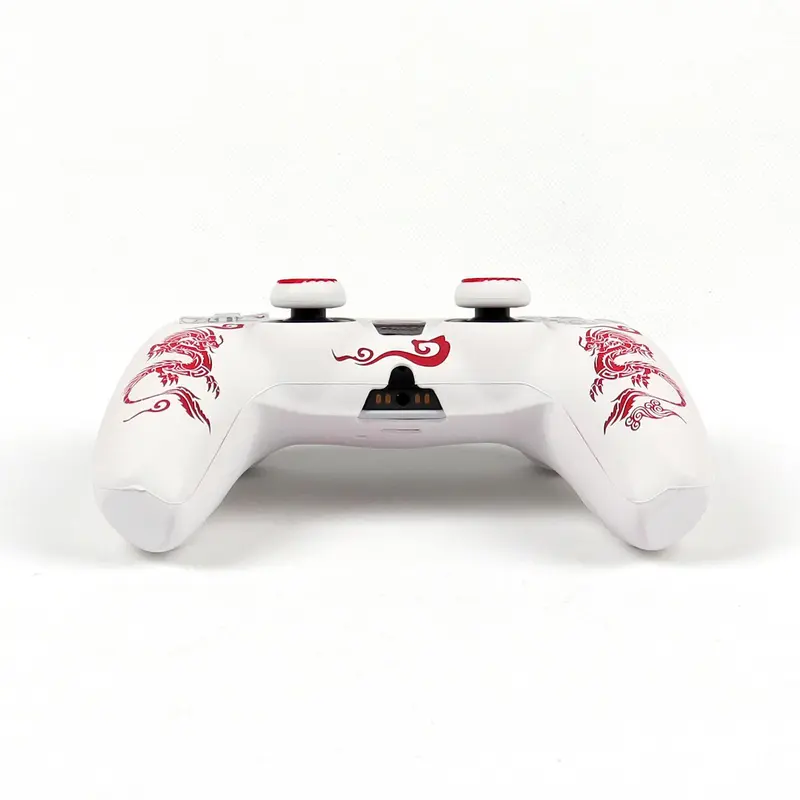RALAN Dragon Cloud Pattern Game Controller Protective Case, Silicone Game Controller Protective Cover with 2 Thumb Grip Cap, Gaming Console Accessories for PS5 2