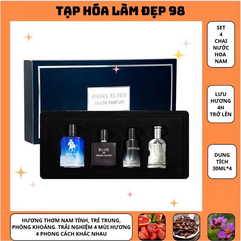 Set 4 Chai Nước Hoa Nam Bản Lĩnh Nam Tính 30MLx4 Angle Elves 4 Mùi Hương 4 Phong Cách 0