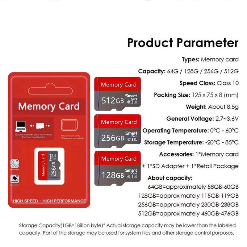Product Introduction of Micro TF SD Card, 1pc High Speed Storage Card, Memory Card for Home & Office Camera Accessories 2