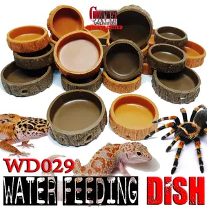 WD029 WATER DISH REPTILE TEMPAT MAKAN MINUM GECKO TOKEK KELOMANG KEONG INSECTA TARANTULA KALAJENGKING REPTILE WADAH AIR MINUMAN HEWAN KECIL WATERDISH MINI PERLENGKAPAN AKUARIUM AQUASCAPE TERRARIUM