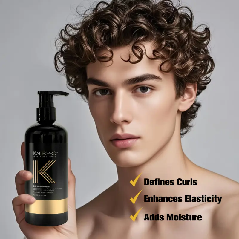 1 Bottle Controlled Chaos Curl Cream For Men, 10.14oz - Anti-Frizz, Sulfate-Free Hair Styling Cream Enhances Shine & Moisturizes, No Sticky Residue, Normal Hair Type Gel Haircare