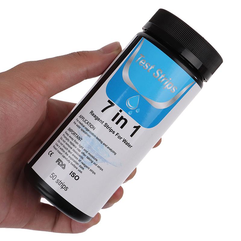 Product Introduction of 50pcs 7 in1 Aquarium Fish Tank Water Tropical PH Test Strips Kit Nitrite Nitrate 24