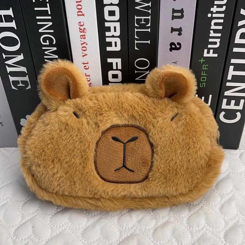 Product Introduction of Pencil Case Plush Doll Capybara Plush Pen Bag Capibara Soft Capybara Pen Pouch Cartoon Animal Cute Capibara Plush Pencil Pouch Stationery 11