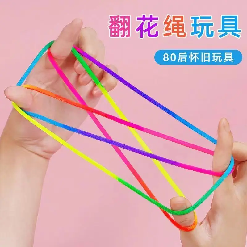 Product Introduction of Đồ Chơi Dây Cầu Vồng, Ghi Nhớ Thời Thơ Ấu Học Sinh Tiểu Học, Dây Lật Tay Đầy Màu Sắc Đặc Biệt, Giáo Dục Trẻ Em, Thích Hợp Cho Bé Gái Và Bé Trai, Có Thể Được Sử Dụng Để Hái Hoa 0