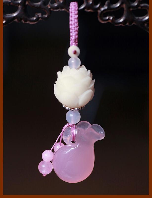 Product Introduction of Mặt Dây Chuyền Chìa Khóa Ô Tô, Thiết Kế Hoa Sen Bồ Đề, Làm Bằng Chalcedony, Quà Tặng Sáng Tạo, Móc Chìa Khóa, Thích Hợp Cho Nam Và Nữ, Thời Trang, Đồ Trang Trí Túi Cao Cấp Móc Chìa Khoá Móc Khoá 13