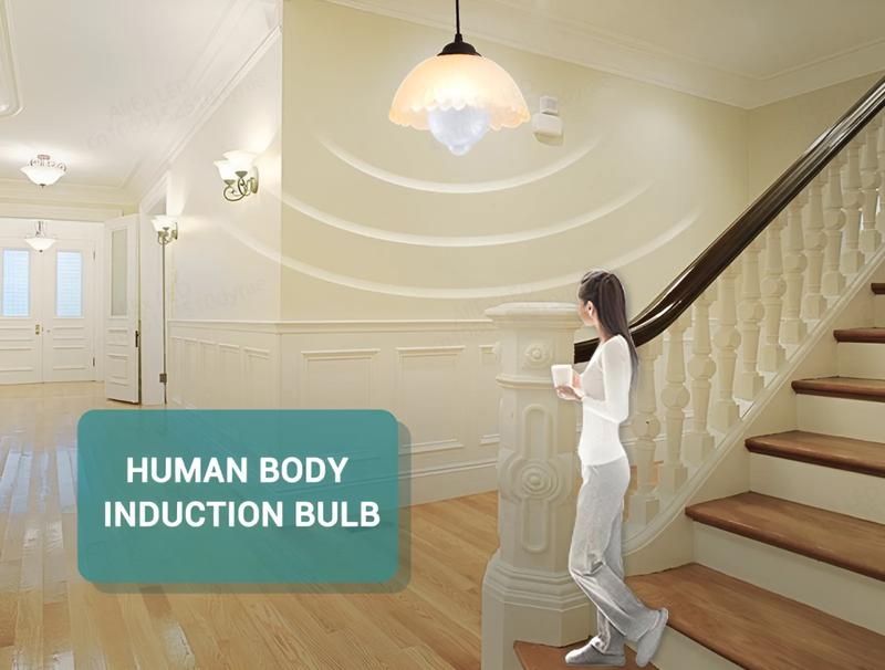 Product Introduction of E27 PIR Motion Sensor Lamp 12W 9W 7W LED Bulb with Motion Sensor Infrared Radiation Motion Detector Security Light 220V 16