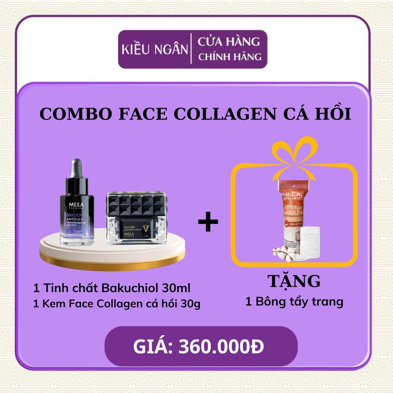 Combo Kem Face cá hồi DNA - V2 collagen MEEA + Tinh chất Bakuchiol - Hỗ trợ cấp ẩm và Dưỡng sáng da 0