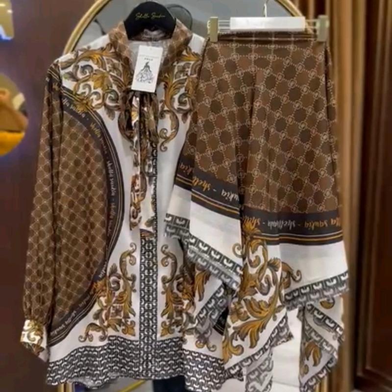 Atasan Kemeja Silk Set Hijab Original Shella Saukia 3