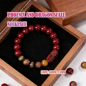 [8/10/14mm] Gelang Pixiu Cocok untuk berbagai kesempatan dan serbaguna dalam penggunaan gelang cinnabar stone