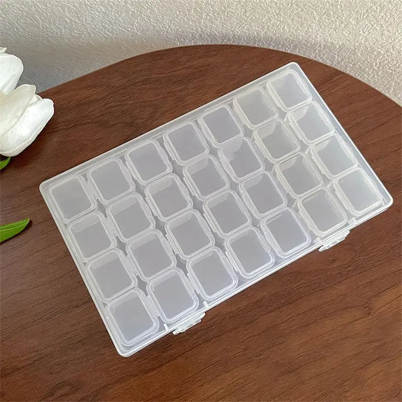 Jewelry Storage Box, 1 Count 28 Grids/56 Grids Jewelry Organizer, Home Organizer for Earrings, Necklaces, Bracelets 3