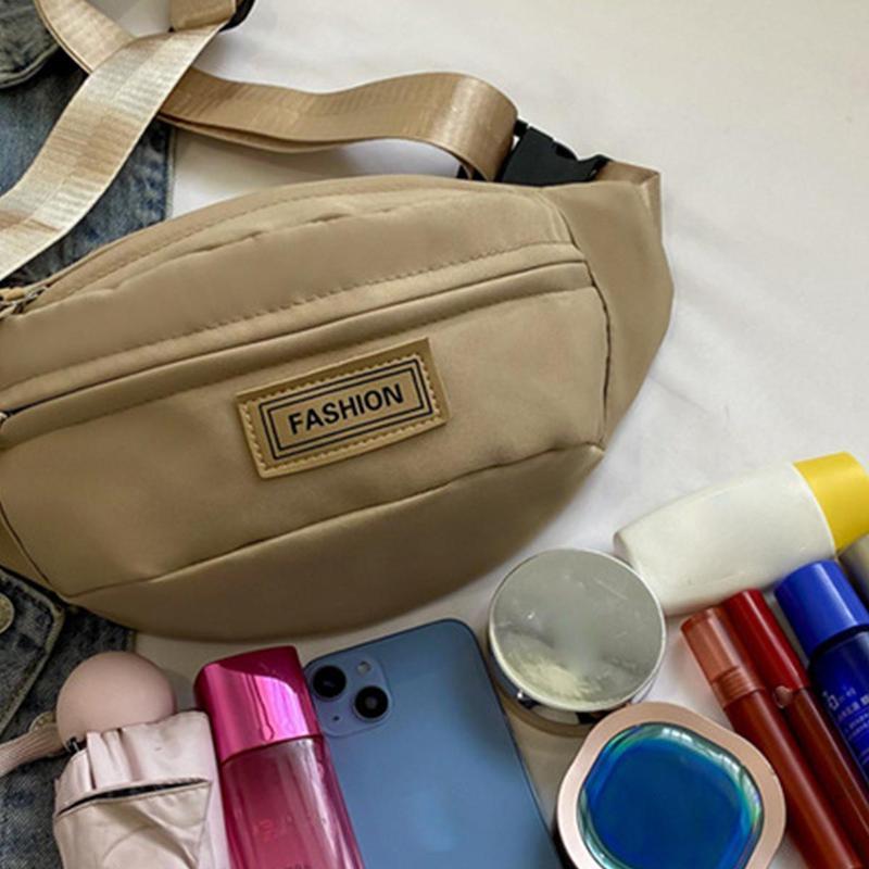 Product Introduction of Chest Bag For Men Solid Color Waist Bag High Quality Women Shoulder Bag Multifunction Male Fanny Pack Crossbody Small Bag 16