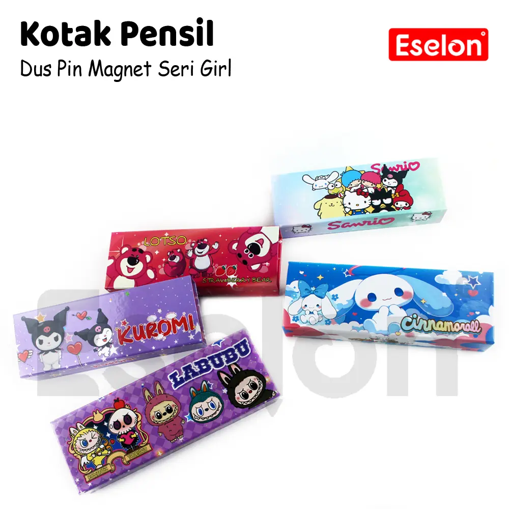 Kotak Pensil Dos Magnet Karakter / Tempat Pensil Magnet Dos Fancy