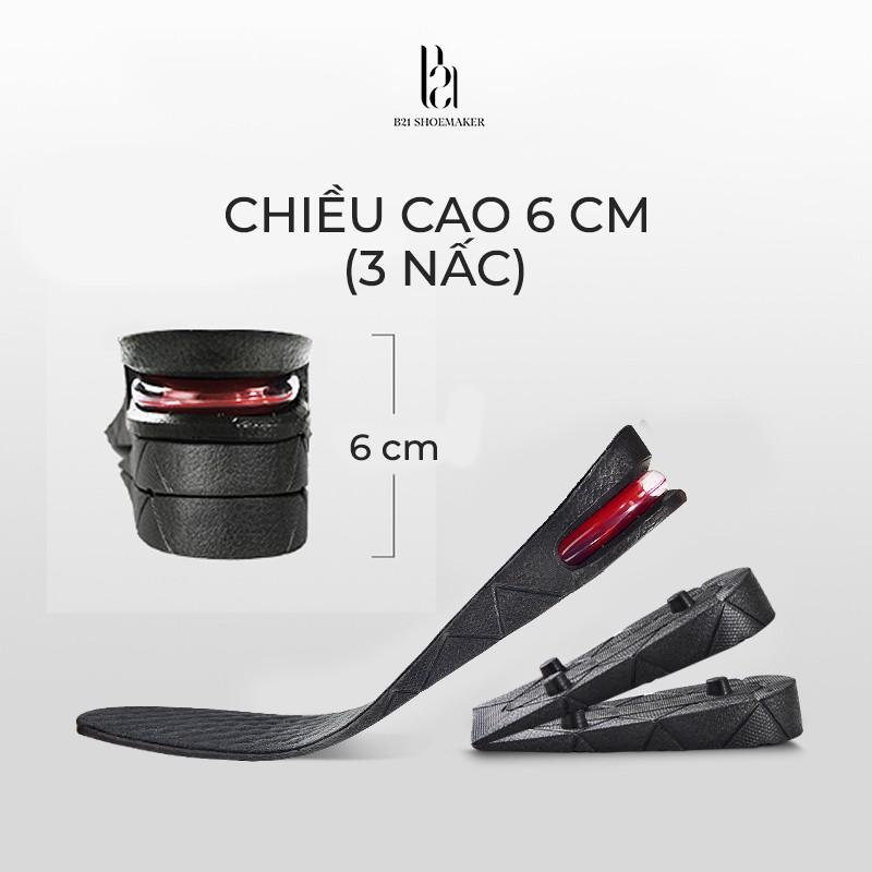 Lót Giày Tăng Chiều Cao Nam Nữ Miếng Lót Độn Giày Êm Chân Đệm Khí Hàng Loại 1 Nhiều Nấc Có Thể Điều Chỉnh Được