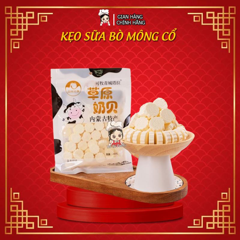 Kẹo Sữa Bò Nén Túi 250gr hơn 100 viên Candy keosuabo Chua