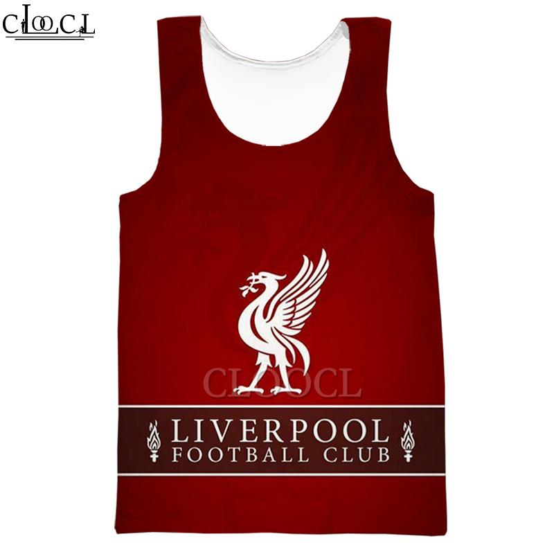 CLOOCL Liverpool League Logo 3D Printing Casual Vest Summer Men and Women  Team logo sleeveless vest, classic red design, a must-have for L.F.C.fans 2