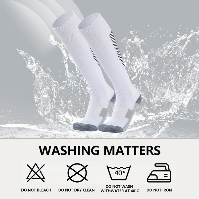 1 Pairs long Soccer Socks Sport Knee High Socks Compression Athletic Socks Athletic Football Socks for Adult Teens 3