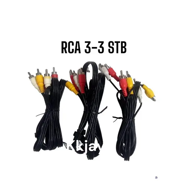 Kabel RCA 3-3 STB/rca bagus tebal/highquality 0