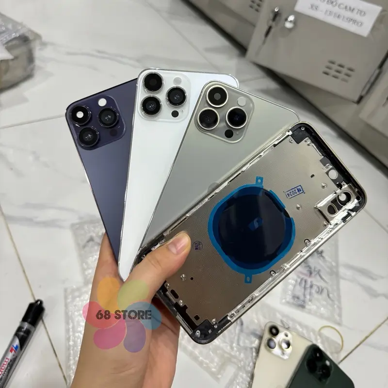 Vỏ độ thay thế - X/Xs/Xr/Xsm/11/11prm độ 13p/14p/15p CAM TO/CAM NHỎ 1 bộ gồm vỏ, phím và flash lắp khít đẹp lung linh Phụ Kiện Ốp Case 1