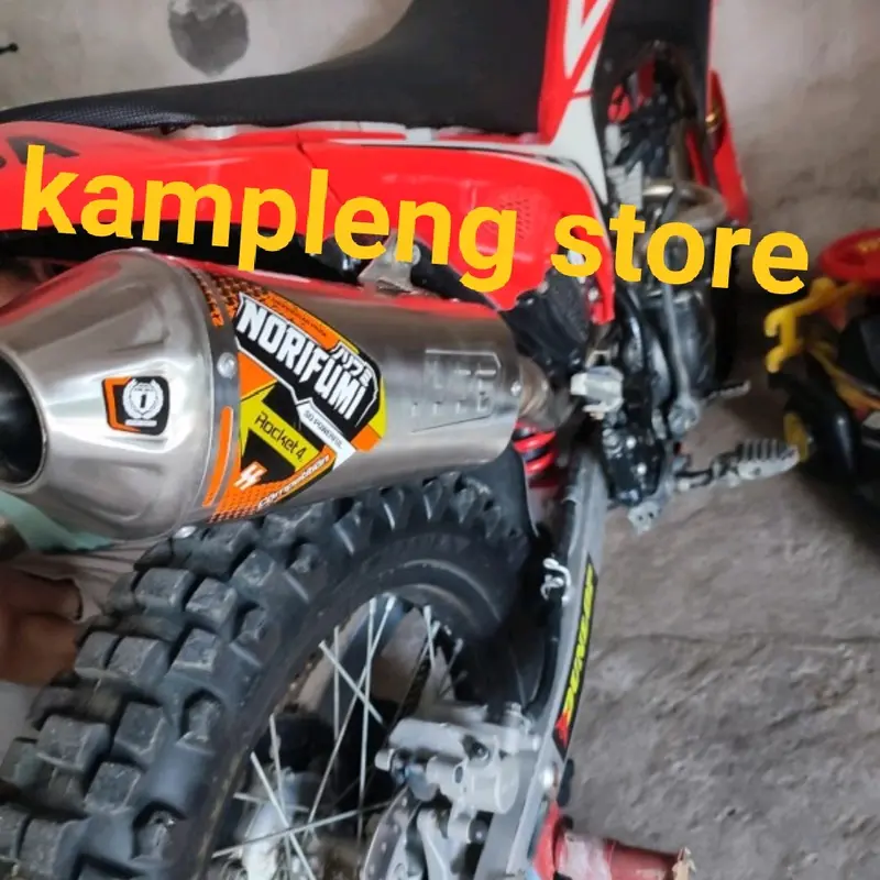 Knalpot norifumi rocket 4 competisi fullsystem klx 150 bfse s l g crf 150L d-tracker suara gahar siap trabas mesin motor Motorcycle Pick Motorcycle Pick 3