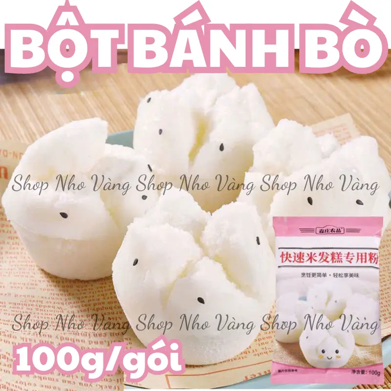 Bột bánh bò hấp ăn vặt 100g 0