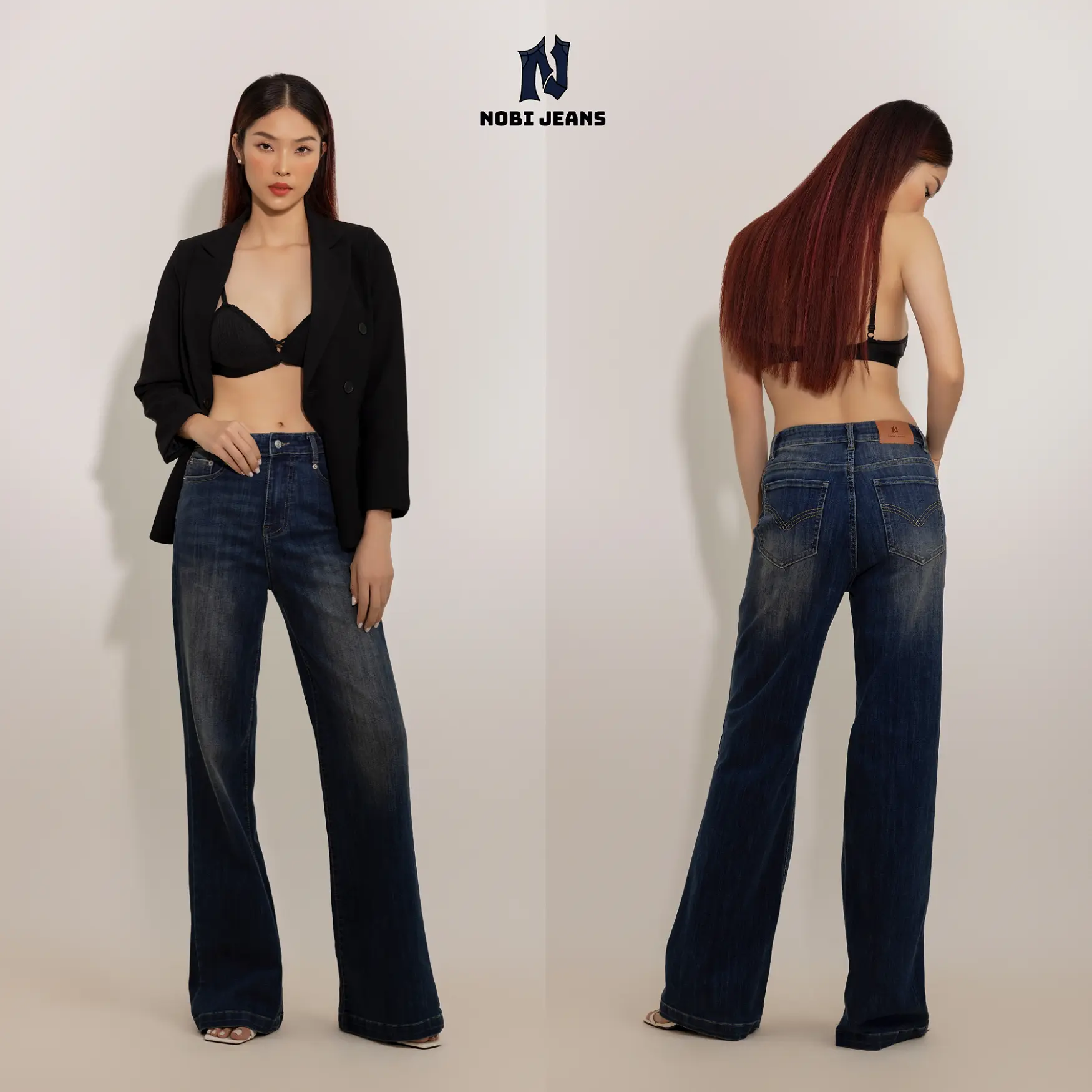 Quần jean nữ ống loe lưng cao - Fall in Love Collection - Maple Pants - Nobi Jeans Women Ong quần  jean  quần  bò quân  jeannu  quần  jeans quần  jean xoè