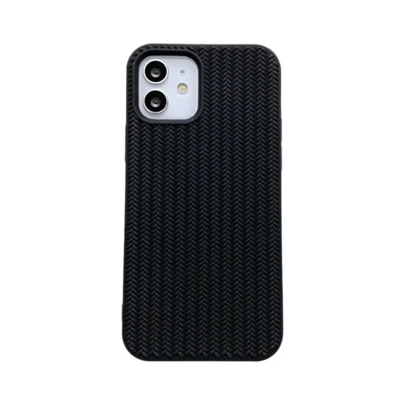 Woven pattern suitable for iphone16PRO creative mobile phone case iphoneX/7P simple anti-fall tpu protective cover 12P