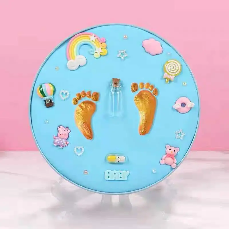Hộp in dấu chân tay bé (20x20cm) lưu giữ kỉ niệm bé 1