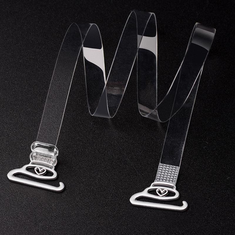 Dây Áo Ngực Trong Suốt, Phụ Kiện Áo Ngực Silicon, Dây Đeo Vai Áo Ngực, Móc Có Thể Điều Chỉnh Dành Cho Phụ Nữ, Dây Đeo Vô Hình 1 Cặp, Thích Hợp Cho Mùa Hè 2