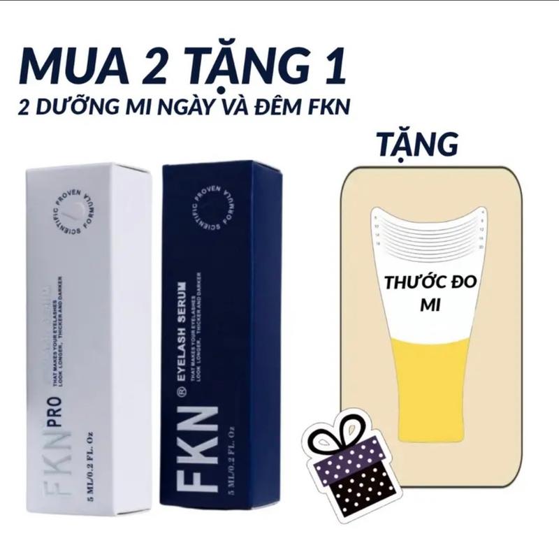  1 Dưỡng mi ngày và 1 Dưỡng mi đêm FKN  2 cây  dung tích 6ml  - Hỗ trợ ích mọc mi dài và dày cho nam và nữ 