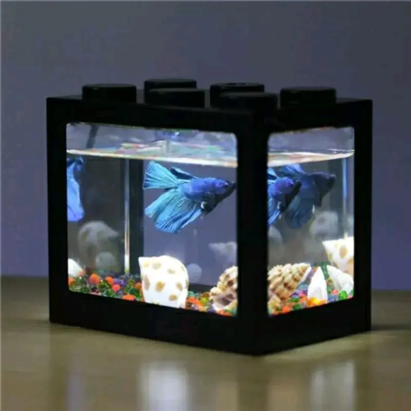 (ada lampu) Akuarium 4 sisi Lampu Led USB ikan koi ikan mas ikan cupang 1