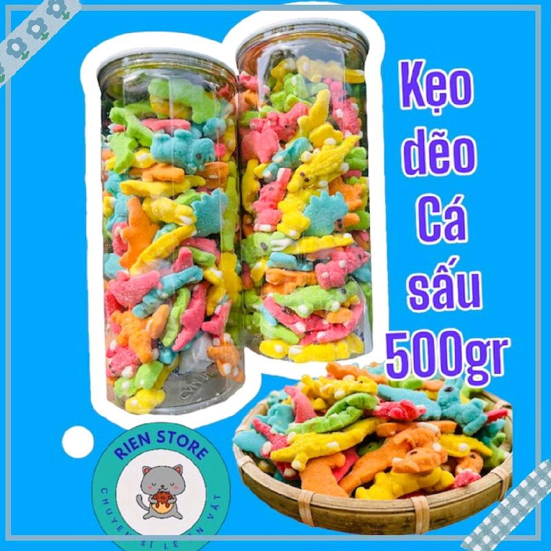 kẹo dẽo cá sấu hủ ___500gr Candy chú ý trời nắng nhận hàng kẹo bị chảy liên hệ shop hỗ trợ Food Thức Ăn Food dẻo