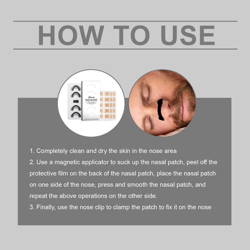 Product Introduction of Nasal Breathing Dilator & Nose Breathing Strips, Nose Strips Increase Sport Kits, Breathing Refill Nose Clip, Anti-snoring & Smoothing Breathing 8