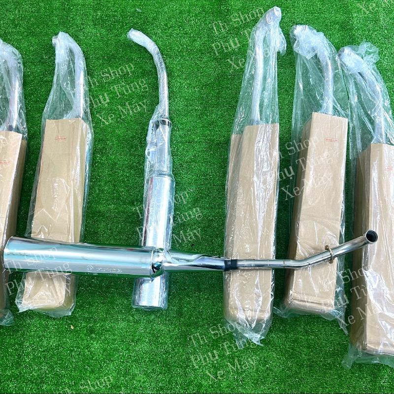 Pô Wave 110 Cổ Inox Đích Đen Móc Hơi Có Chữ Honda - Phụ Tùng Phụ Kiện