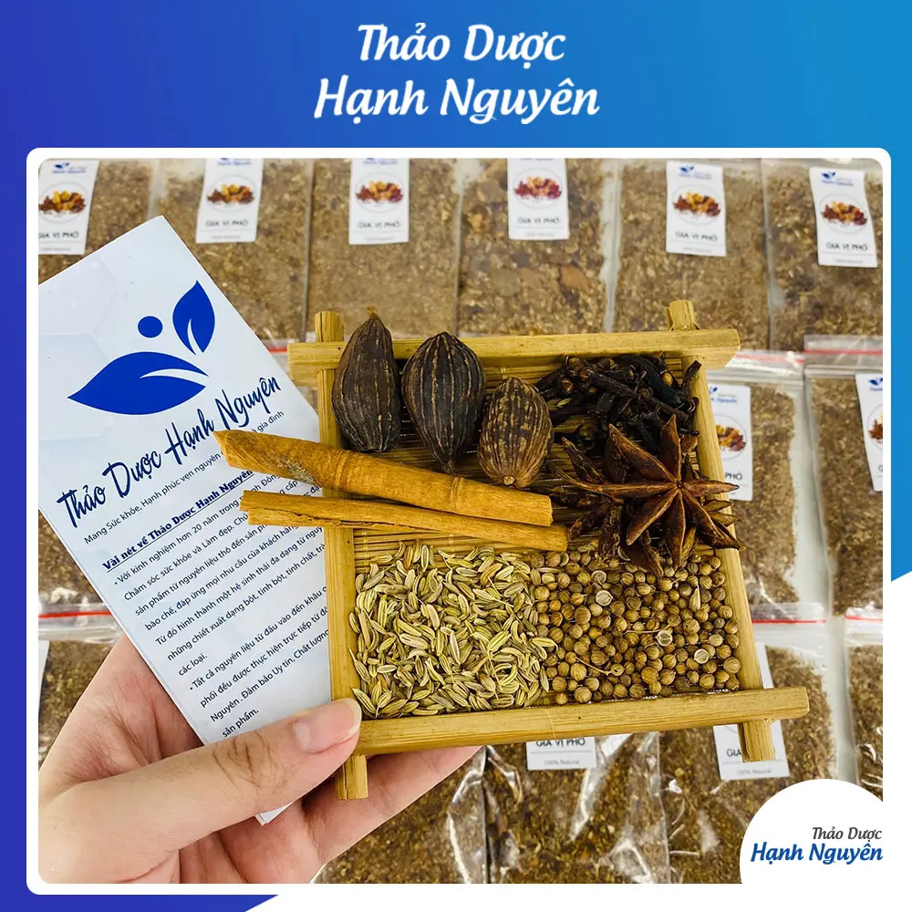 5 Set gia vị nấu phở bò, phở gà Hạnh Nguyên (Đã Rang Thơm, Có Kèm Túi Lọc)