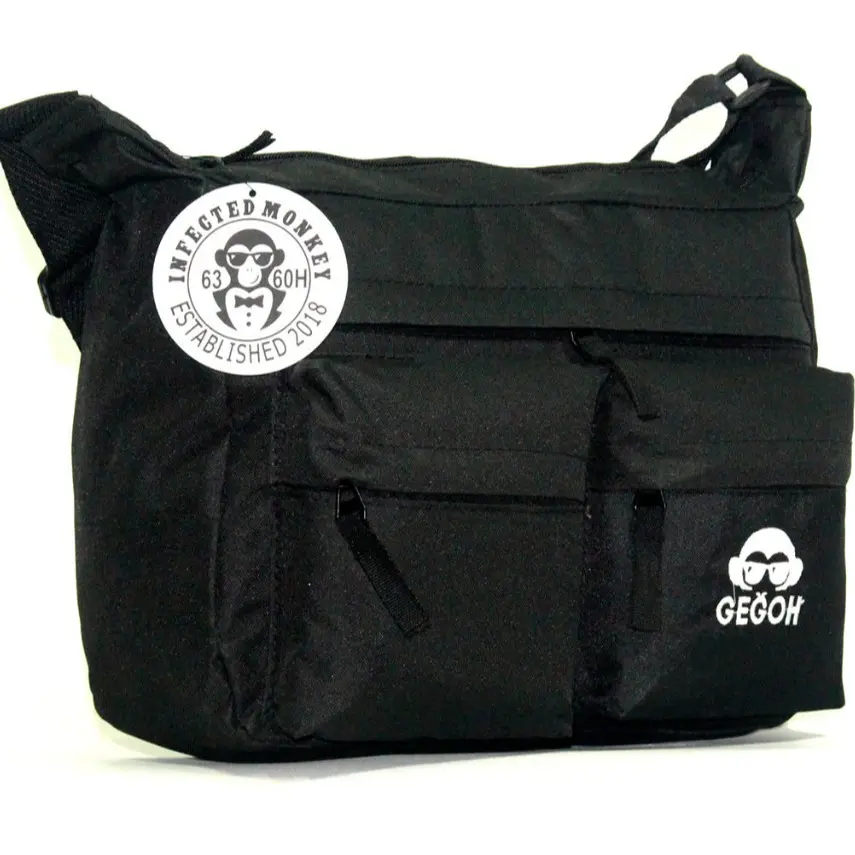 Tas Selempang Pria Polos Hitam Cokelat Navy Slingbag Gudang Fashion Cowok