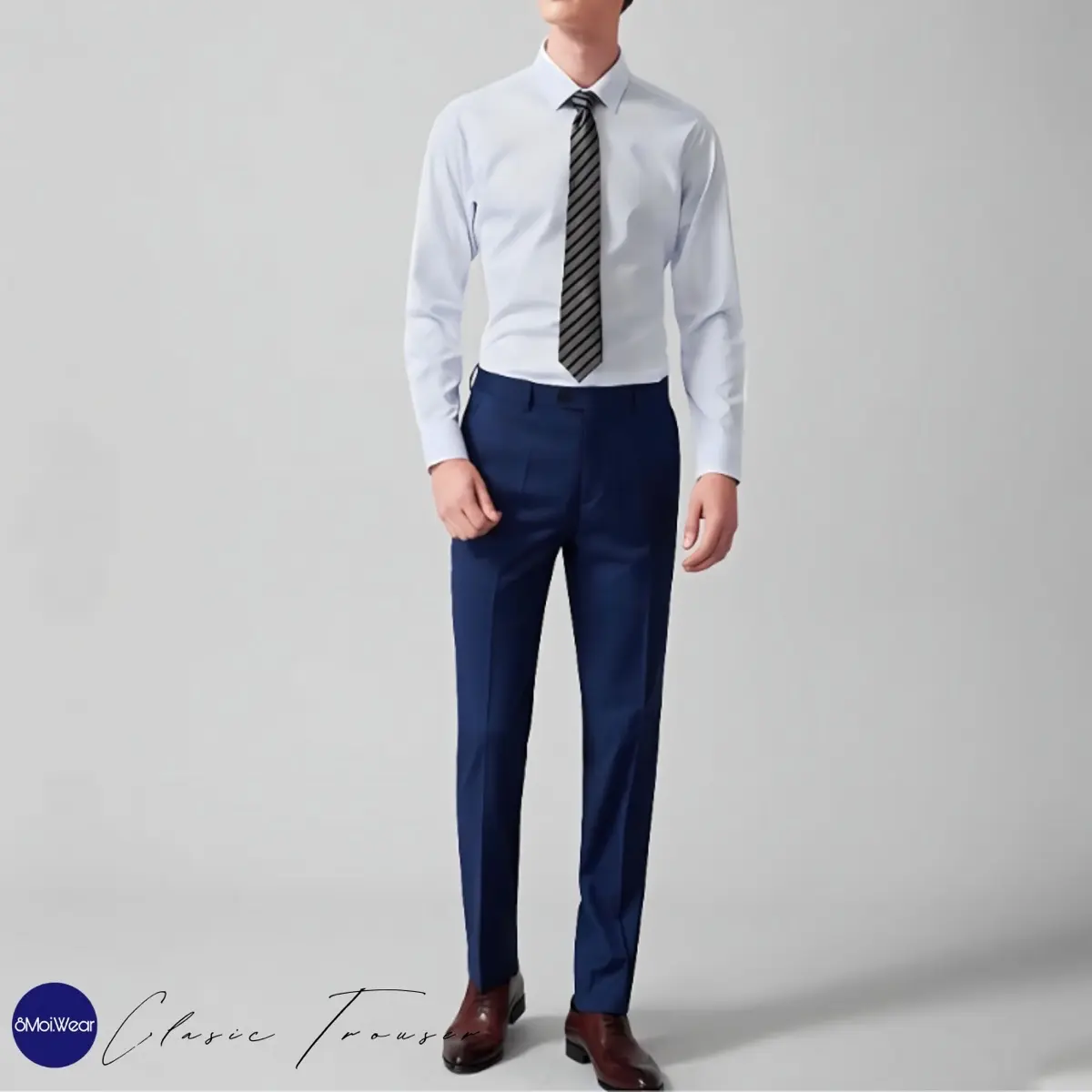 8MOIWEAR Celana Formal Pria Slimfit Panjang Kantor Pria Slimfit
