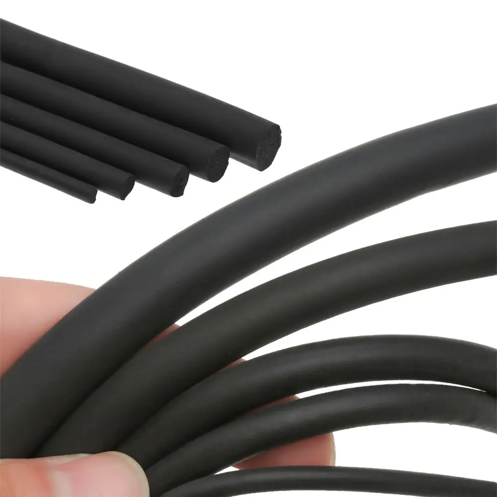 5M Flexible O Shape Heat Resisting Industrial Draught Excluder Weatherstrip Seal Strip Car Door Edge Protector