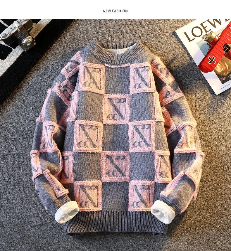 Product Introduction of Senma Group GLM Autumn and Winter New Youth Students Warm-Keeping Thick Loose Trendy Pullover Sweater Men's Coat Women 28