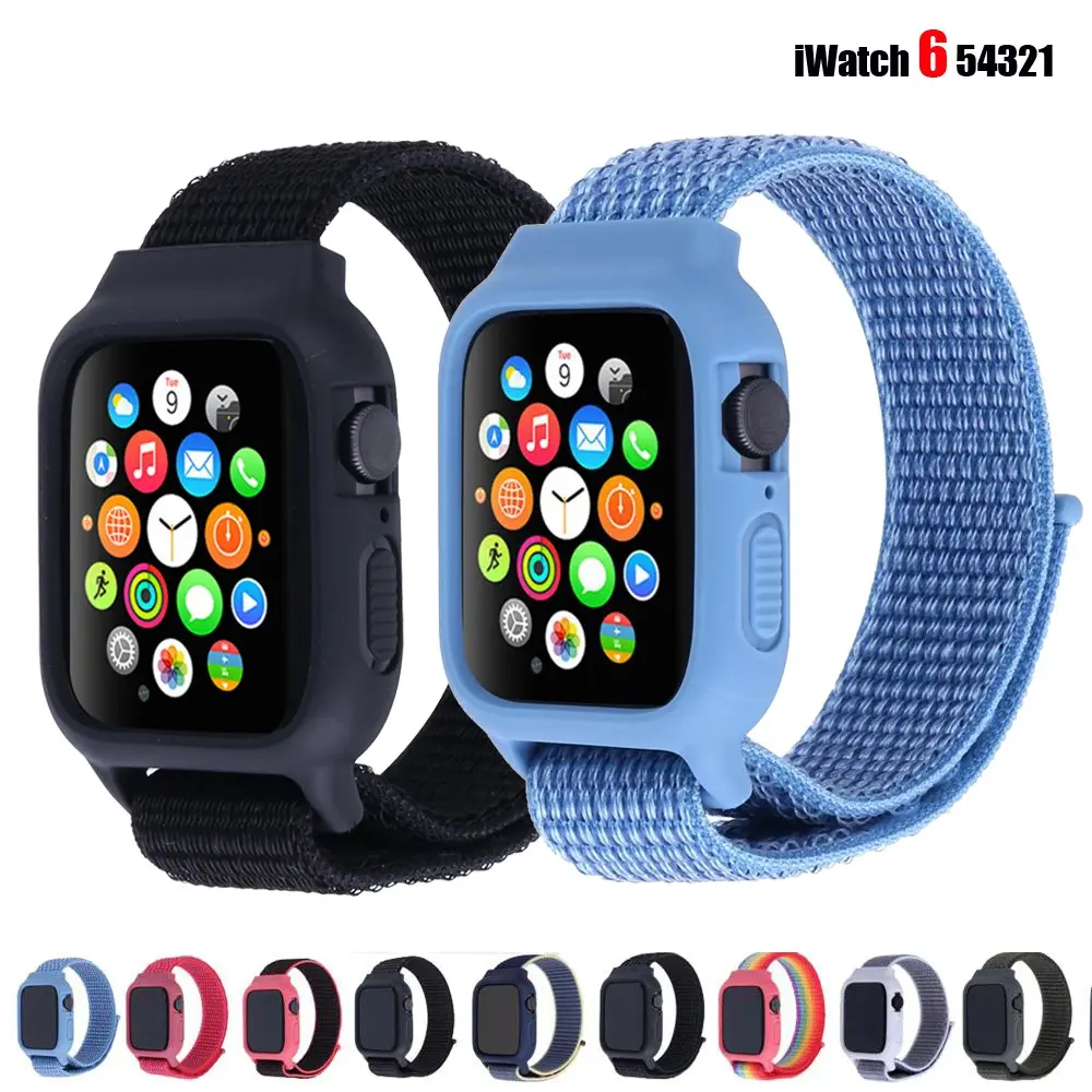 Dây Đeo Đồng Hồ Nylon Cho Apple Watch 7, 6, 5, 4, 3, 2, 1 Se, 40Mm, 44Mm. 38Mm. 42Mm. 41Mm. 45Mm.