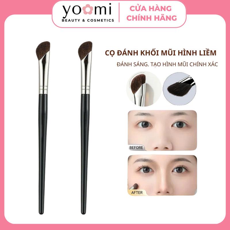   FREESHIP Cọ Tạo Khối Mũi Cọ Đánh Khối Mũi Vạt Xéo Góc Cạnh Ba Chiều Tự Nhiên Chuyên Nghiệp Giúp Mũi Cao Thon Gọn 15CMYoomi 