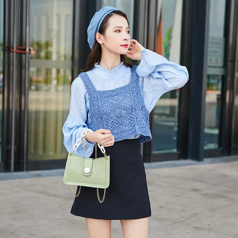 {Ricky toy} Best 2021 Hand Bag For Women Sling Bag Ladies Handbag Pu Crossbody Messenger Bag Shoulder Bag Faux Leather New Fashion Niche Bag Armpit Bag Fashion Korean Small Bag Bag